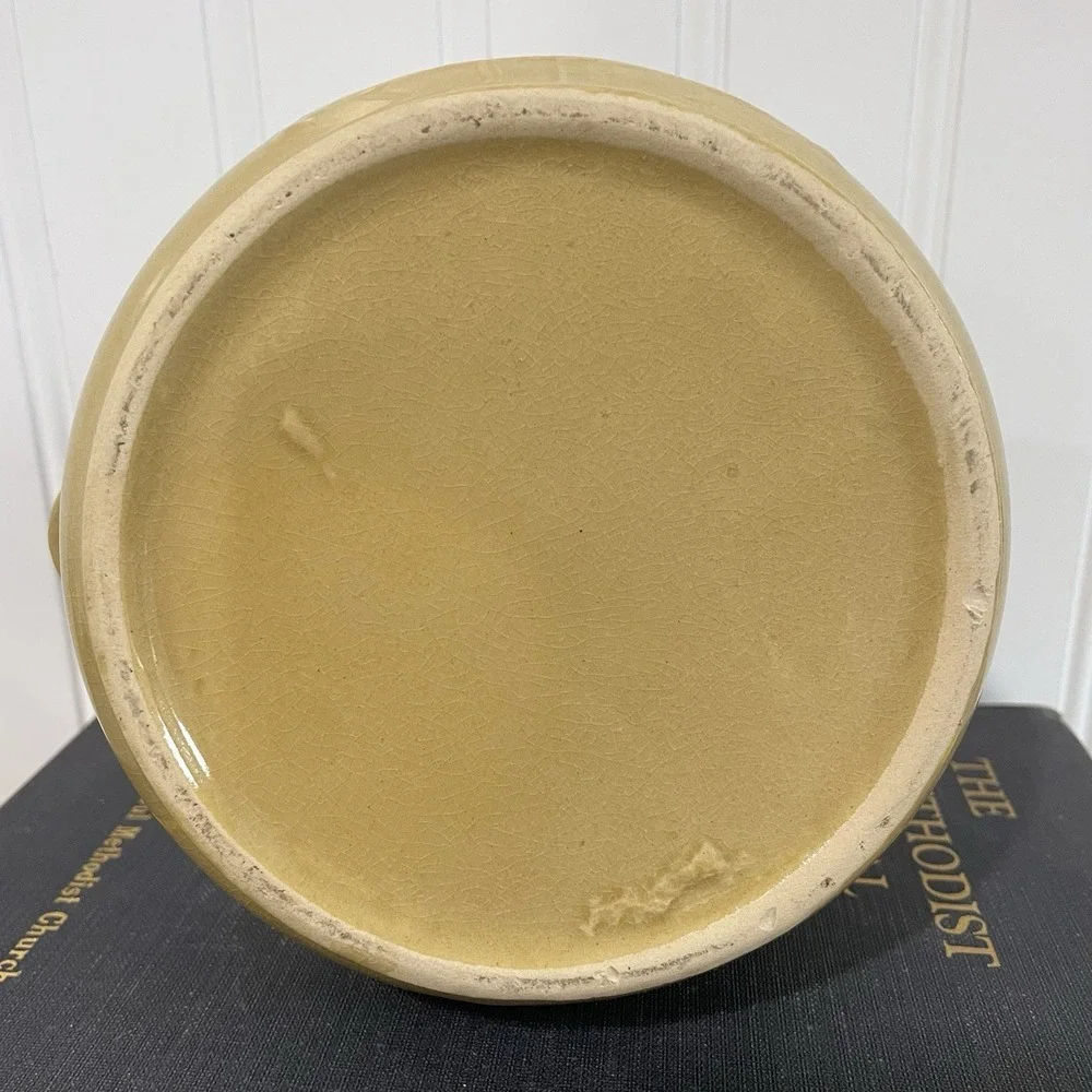 Vintage Stoneware Fine Quality Soup Bowl w/lid Tomato Mushroom Farmhouse Kitchen
